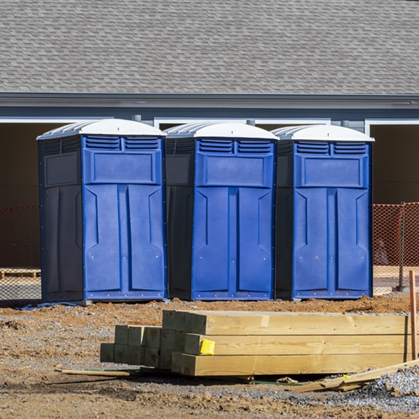 is there a specific order in which to place multiple porta potties in Montgomery Village